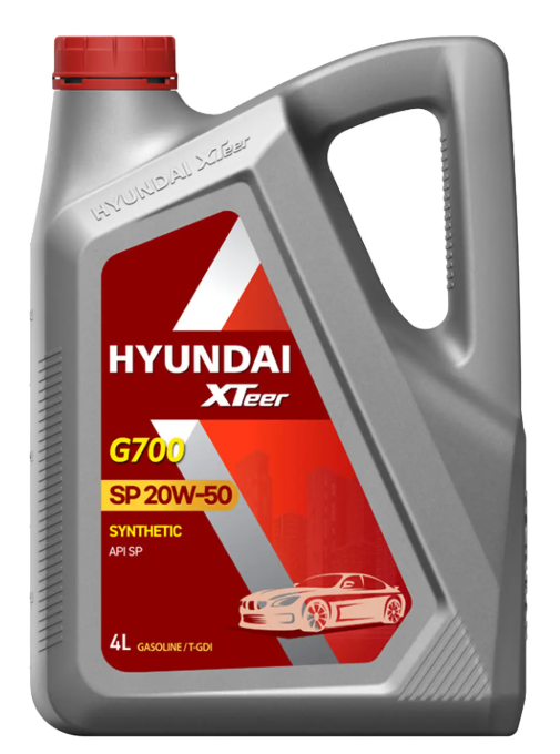 Envase de aceite HYUNDAI HYUNDAI ACEITE G700 20W50 SEMI SINTETICO - GL 4LT grado 20W50 - Lubricentro Piloto